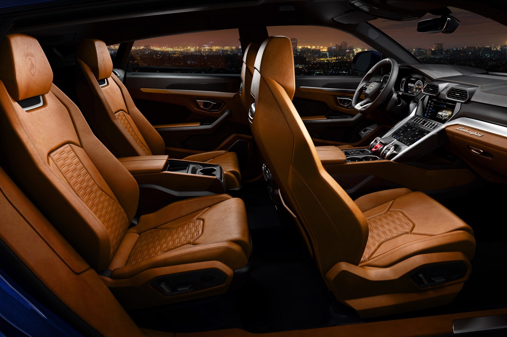 Urus, el SUV de Lamborghini. Vista interior