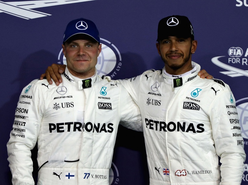 Lewis Hamilton y Valtteri Bottas