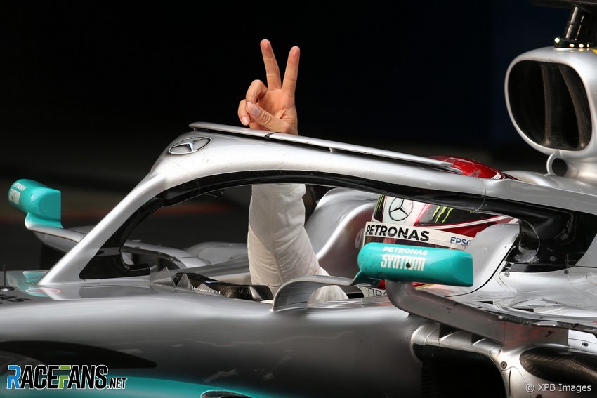 Lewis Hamilton en el GP número 1000 de Fórmula 1