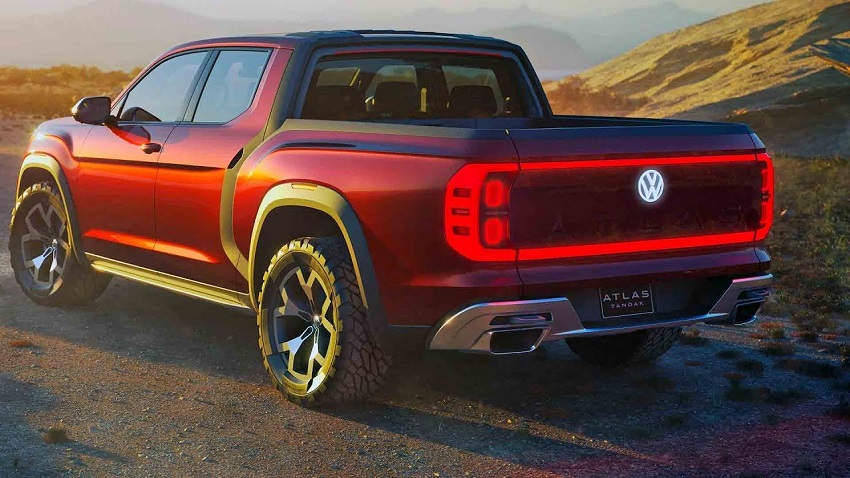 Parte trasera del Volkswagen Atlas Tanoak