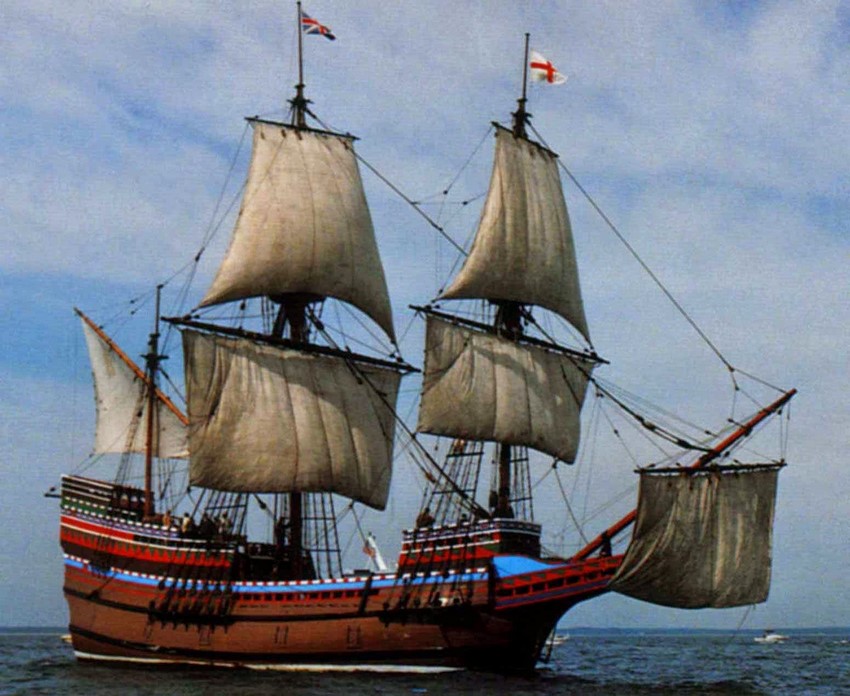 Mayflower Pintura (Barcos Famosos II)