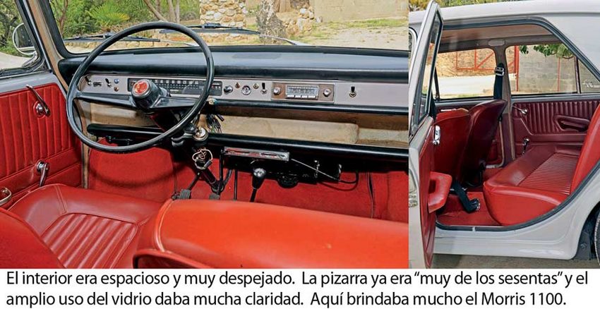 Morris 1100 interior.