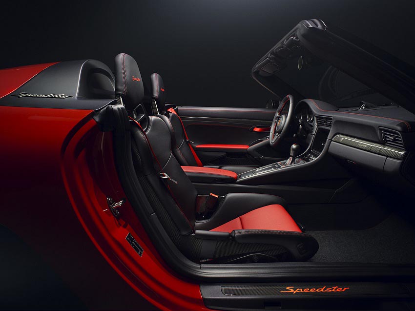 Interior del Porsche 911 Speedster Concept II