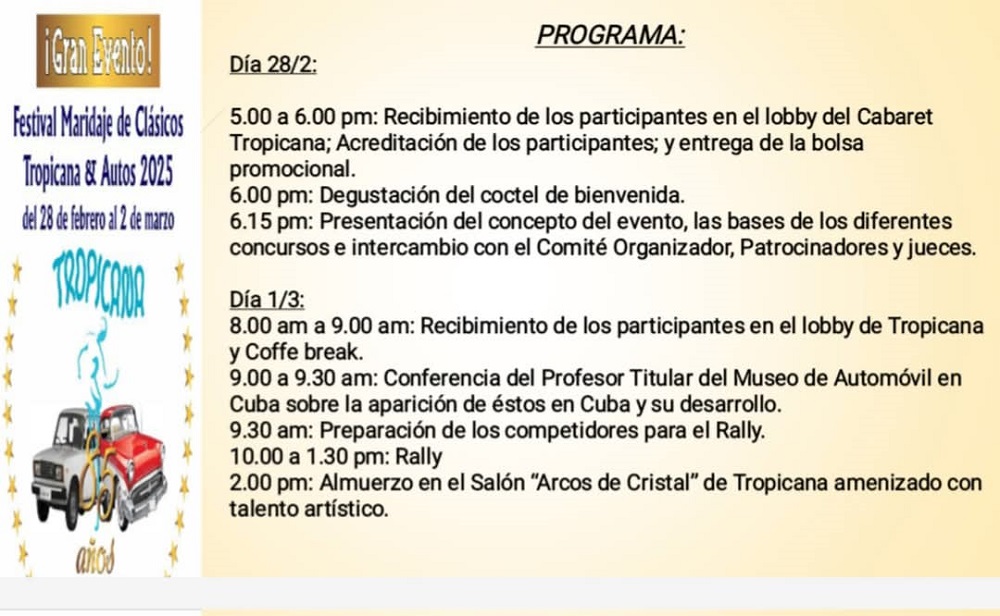 Rally y desfile aniversario 85 del Cabaret Tropicana 