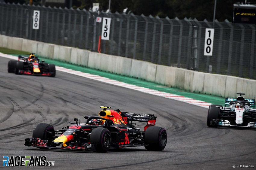 Salida en el GP de Mexico