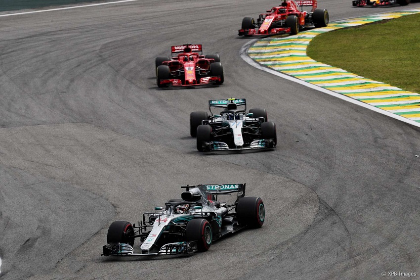Lewis Hamilton en GP de Brasil 2018