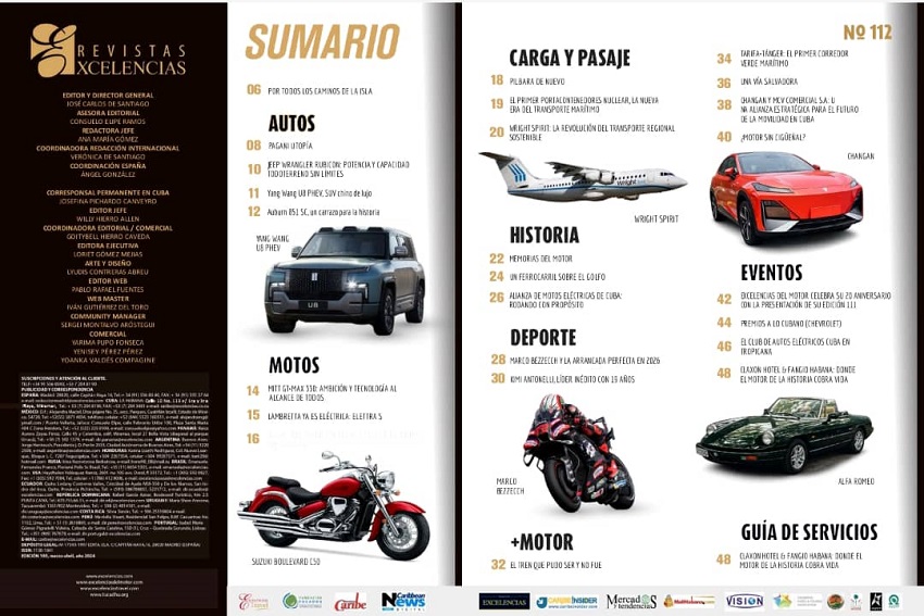 Excelencias del Motor lanza su edición No. 112