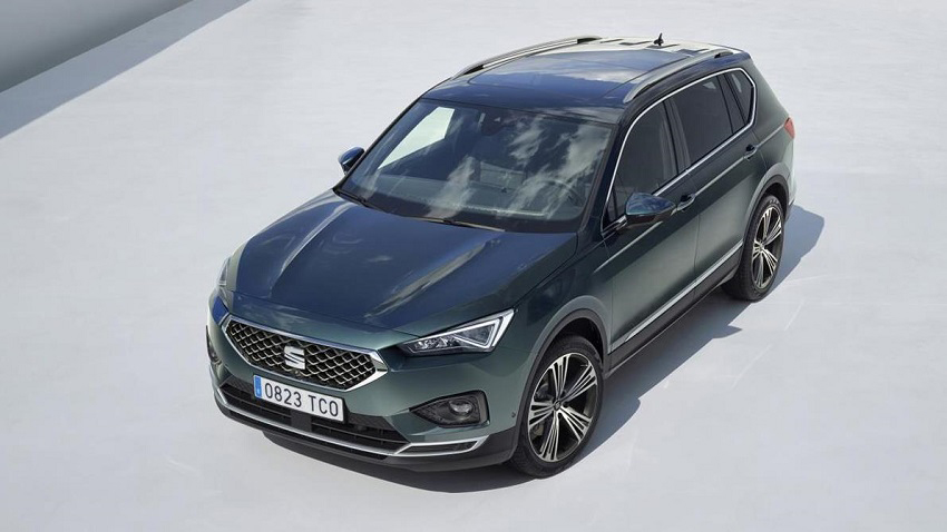 Seat Tarraco negro vista aérea