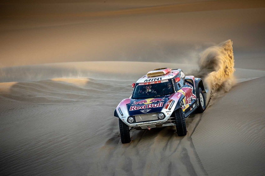 Mini del francés Stephanie Perterhansel en Cuarta Etapa Rally Dakar-2019