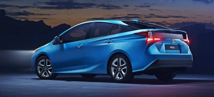 Parte trasera del Toyota Prius 2019