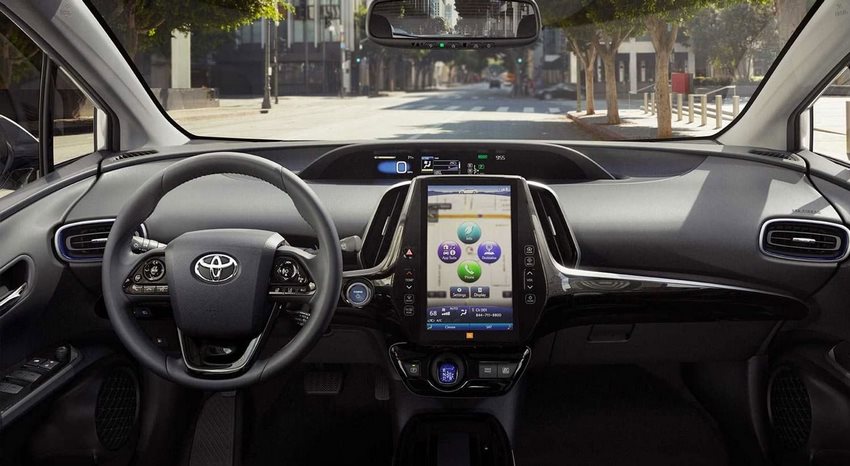 Interior del Toyota Prius 2019