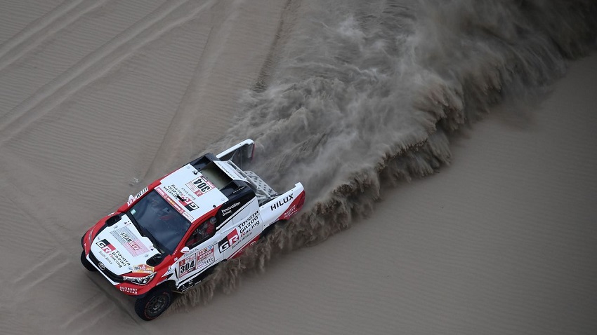 Giniel De Villiers, que corre con Toyota Hilux RAlly Dakar 2019