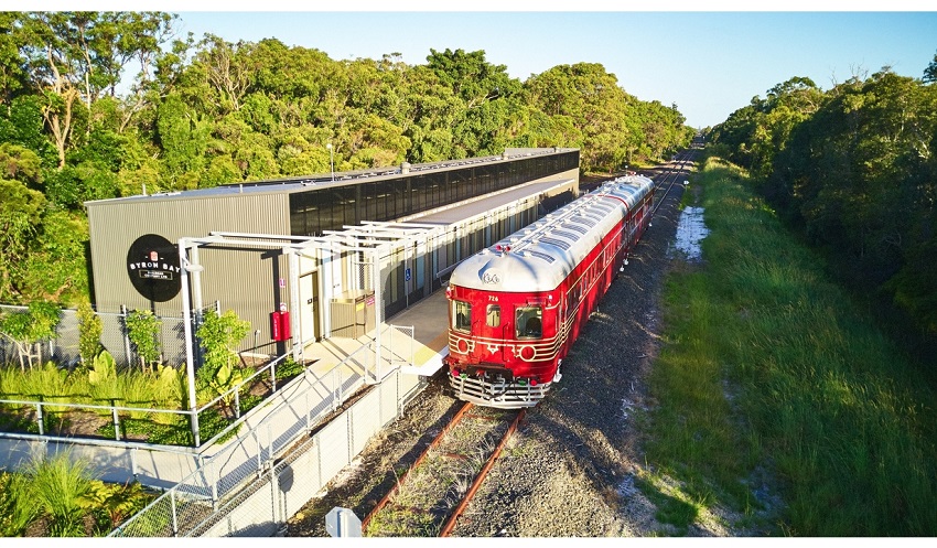 El tren solar Byron Bay, en Australia