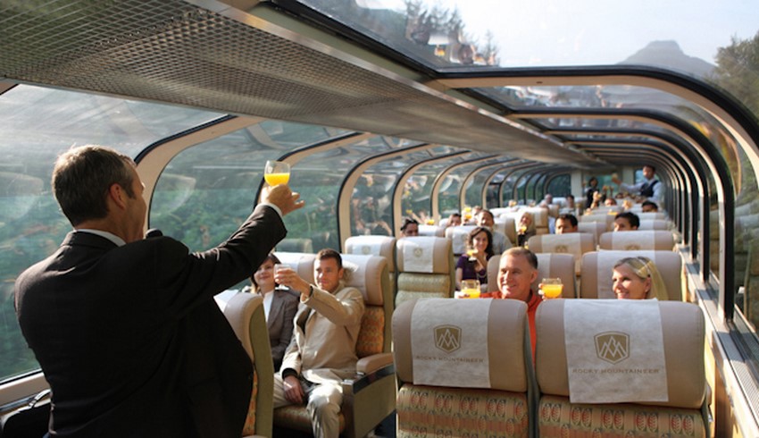 Rocky Mountaineer tren de cristal 