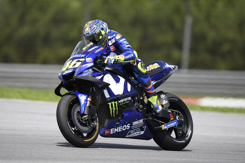 Valentino Rossi en su Yamaha