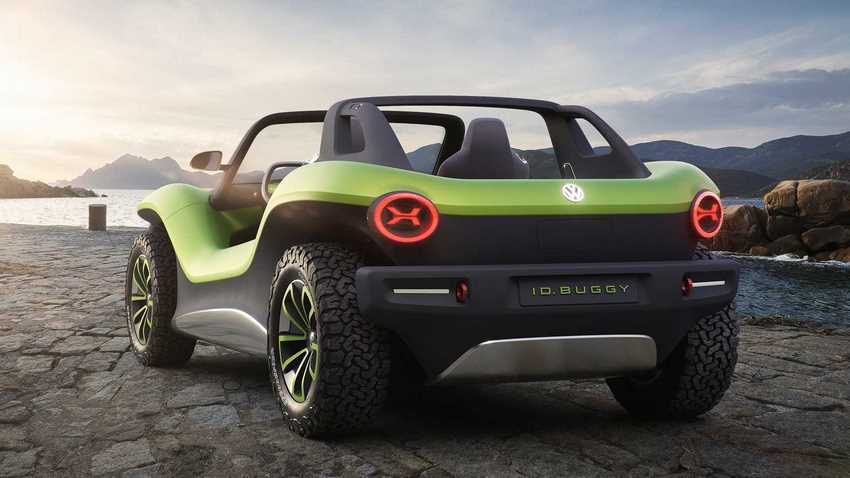 I.D Buggy el nuevo eléctrico de Volkswagen vista trasera