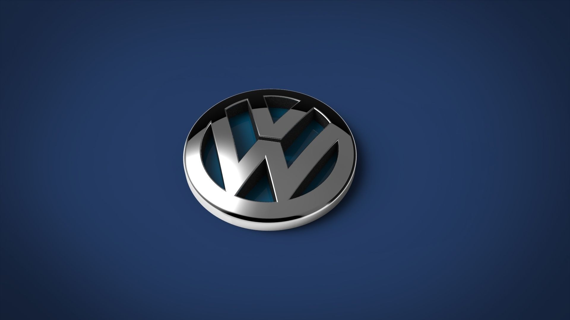 logo Volkswagen, 3D