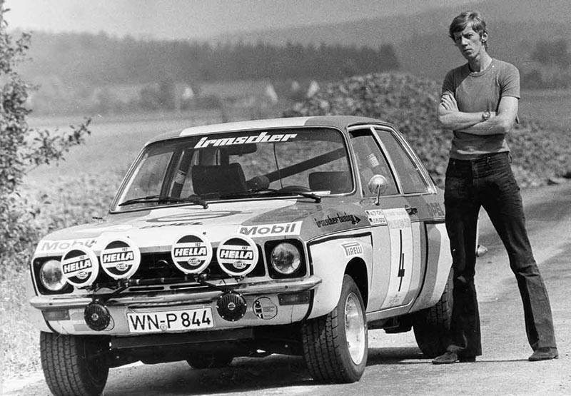 Walter Röhrl con su Opel Ascona A