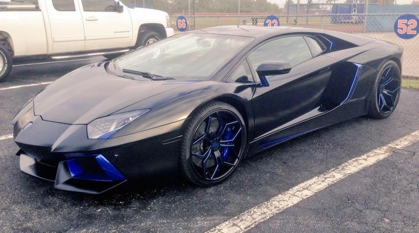 El lamborghini aventador de Yoenis Céspedes