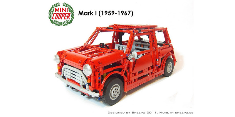 Vídeo HD: Mini MkI LEGO con motor transversal