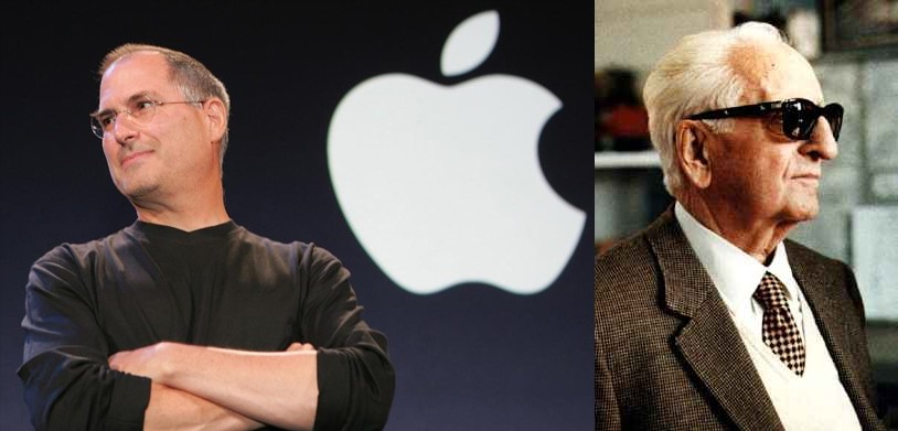 Enzo Ferrari y Steve Jobs