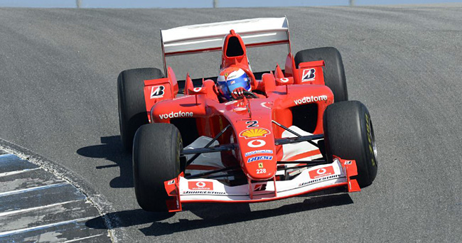 Marc Gené en Ferrari F2003 Marc Gené bate el récord de Laguna Seca con un F2003