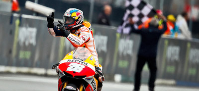 Dani Pedrosa (Repsol Honda) Victoria de Pedrosa en Le Mans, ahora es líder