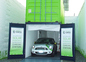 Estaciones de recarga para vehículos eléctricos con paneles solares