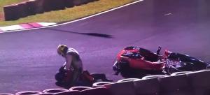 Pelea en carrera de kartings