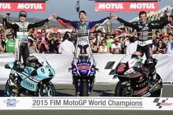 Campeones de cada categoría en 2015 Comienza la MotoGP 2016 como terminó el año pasado