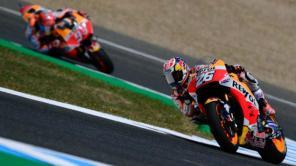 Pedrosa (derecha) y Marquez en Jeréz Honda regresa triunfal en Jeréz