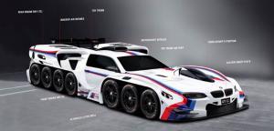 El BMW con 42 ruedas diseñado por un niño de cuatro años