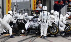 Pit stop del equipo Williams 1,92 segundos para cambiar cuatro neumáticos, nuevo récord en la Fórmula 1