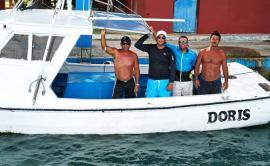 Equipo cubano en la pesca de la Aguja Pescar al ritmo del son
