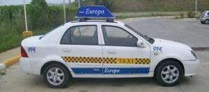 Taxi Geely Geely invade Europa a bordo de taxis