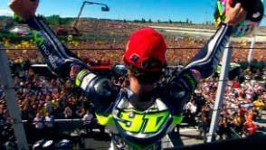 Valentino Rossi Rossi conquista su primer triunfo del año en Misano y Márquez se va al suelo