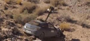 Google CarView El coche de Google, estrellado y abandonado en la India
