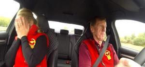 Walter Röhrl en Audi S3 Vídeo: Walter Röhrl le saca los colores a una presentadora alemana a bordo del Audi S3