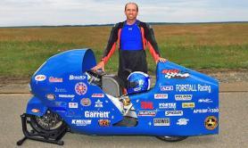 Bill Warner y su Hayabusa Bill Warner pone su Hayabusa de récord a 501,94 km/h