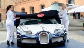 Un Bugatti Veyron de "porcelana", elegancia a toda velocidad