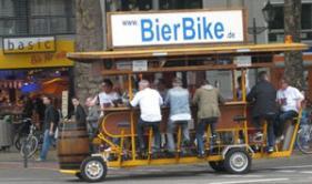 BierBike, barra rodante BierBike, rodando y bebiendo sin tocar el timón