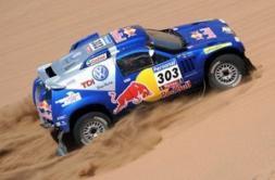 Carlos Sainz (Volkswagen) Sainz gana etapa 12 de autos en Dakar-2010 y suma tiempo sobre Al Attiyah