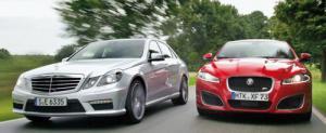 Jaguar XFR v.s. Mercedes E 63 AMG