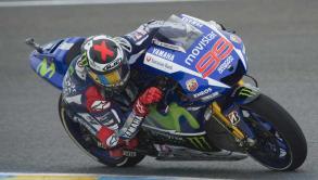 Jorge Lorenzo en Le Mans Lorenzo saca de nuevo el martillo