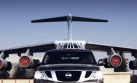 Récord Guinnes: un Nissan Patrol remolca un avión de casi 171 toneladas