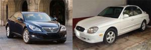 Hyundai Sonata 2010 y 2000 ¿Cómo evolucionó tu auto en la última década?