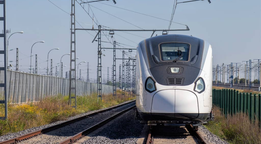 La trocha original del ferrocarril español