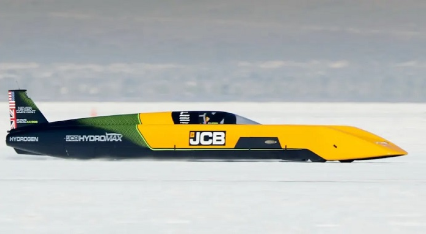 JCB Hydromax: el vehículo de hidrógeno que supera los 600 km/h