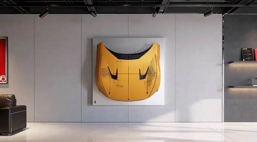 Ferrari Sketch Body: el arte de convertir piezas de coches en decoración