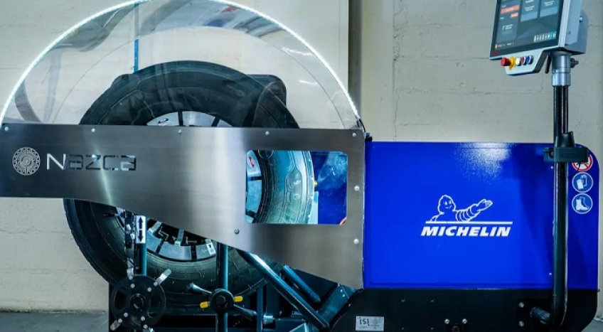 Michelin estrena máquina para el reesculturado de neumáticos